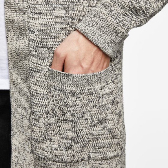 Zara Man Twist Knit Open Cardigan - Picture 3 of 7